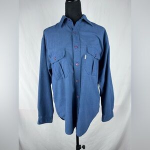Bugle Boy Blue Casual Button Down Shirt
